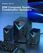 CASSE AUDIO PC 20 watt  bluetooth, SD Card, USB, Line-in radio 2.1 home  theater