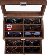 Estuche organizador para gafas de sol soporte para gafas para hombres y mujeres