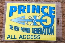 Vintage Prince Backstage Pass New Power Generation Original OTTO NOS 1980s 90s