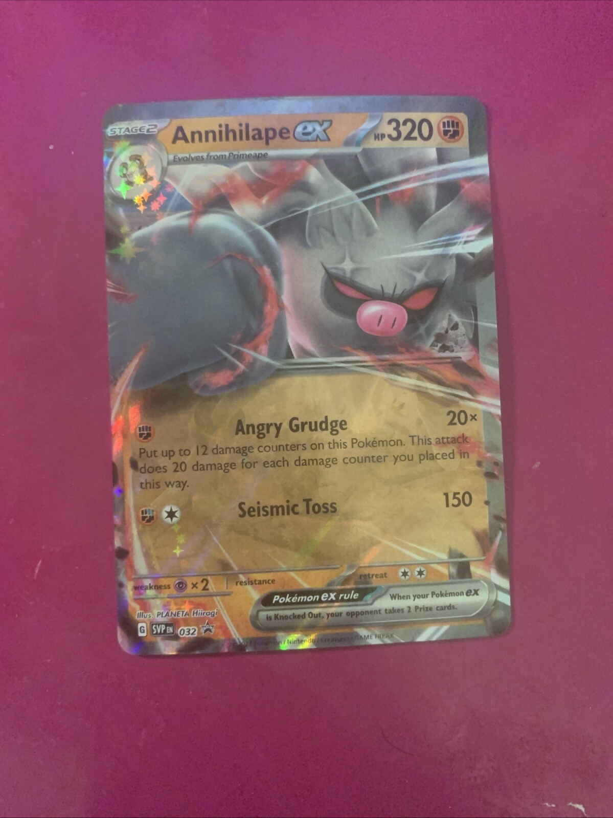 Annihilape EX SVP 032 Scarlet & Violet Promo Pokemon Card
