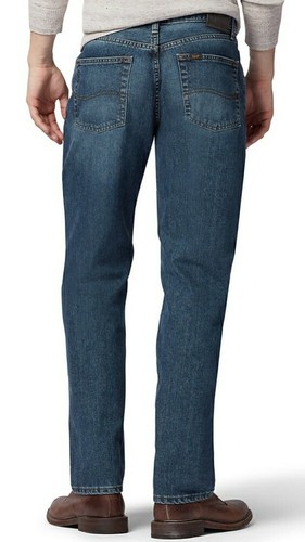 Men's Lee Relaxed Fit Straight Leg Blue Jeans Variety Color and Size NWT - Picture 4 of 11
