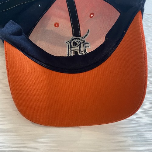 Detroit Tigers Hat Fan Favorite Adjustable Strap Baseball MLB Blue Orange Script - Picture 10 of 13