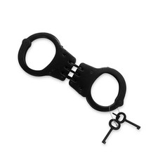 Black Handcuff Hathkadi with 2 Keys for Police, Theatre, Role Play, Movie, Drama