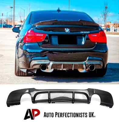 For BMW 3 Series E90 E91 Carbon Fibre Valance Diffuser Spoiler Splitter M Sport