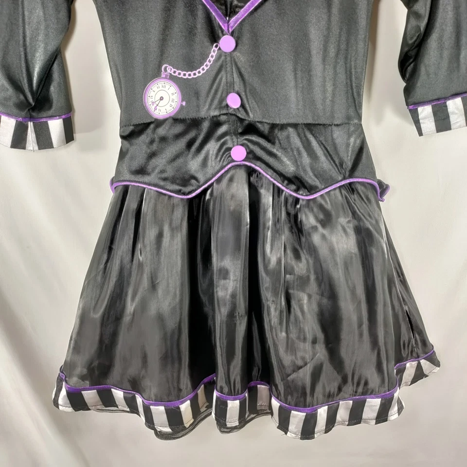 Безумный шляпник платье костюм Хэллоуин платье вверх девочек 6/8 притворяться играть платье только - Изображение 3 из 4