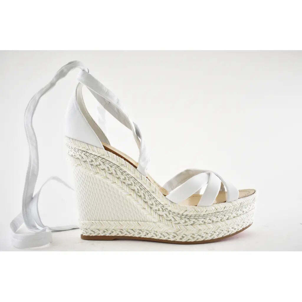 CHRISTIAN LOUBOUTINの靴♪ ** LAGOADONNA ** 120mm Christian Louboutin Lagoadonna 120 White Lace Up Platform