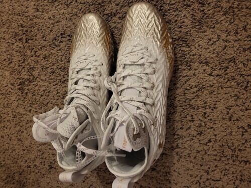 Under Armour Cleats Women's Spotlight Clone 3.0 White Gold MC Shoes Size: 9 - Picture 7 of 10