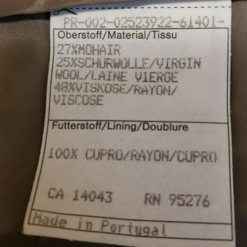 Maxi falda vintage Cerruti 1881 lana mohair marrón tostado para mujer 12 - Imagen 12 de 14