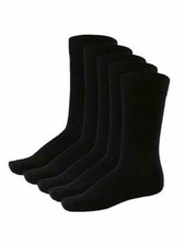 Image of Jack Jones Mens 5 Pairs Design Socks Smart Cotton Work Everyday Plain One Sizes