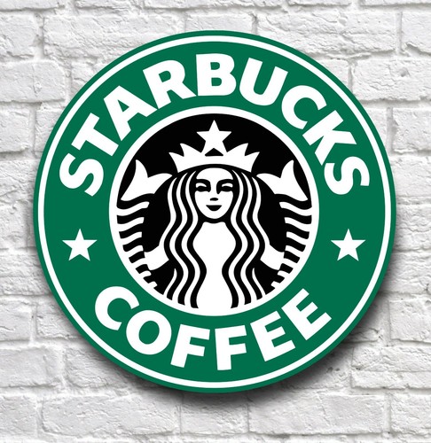 STARBUCKS COFFEE SHOP HOUSE SIGN PLAQUE BAR PUB CAFE TEA DRINKS MAN CAVE KITCHEN - Picture 12 of 12