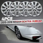 (4) Hubcap 16-in Fit For 13-19 Nissan Sentra Silver Naturally Wheel Cover (For: Nissan Sentra)
