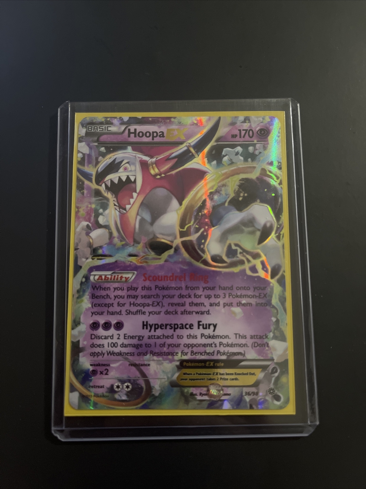 Pokémon TCG Hoopa-EX Ancient Origins 36/98 Holo Holo Rare EX MINT
