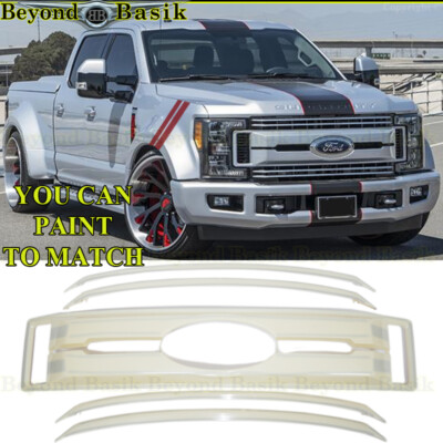 2017 2018 2019 FORD F250(XL & XLT ONLY) UNPAINTED Grille Grill COVER OVERLAY