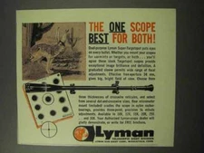 1961 Lyman Super-Targetspot Scope Ad - Best for Both