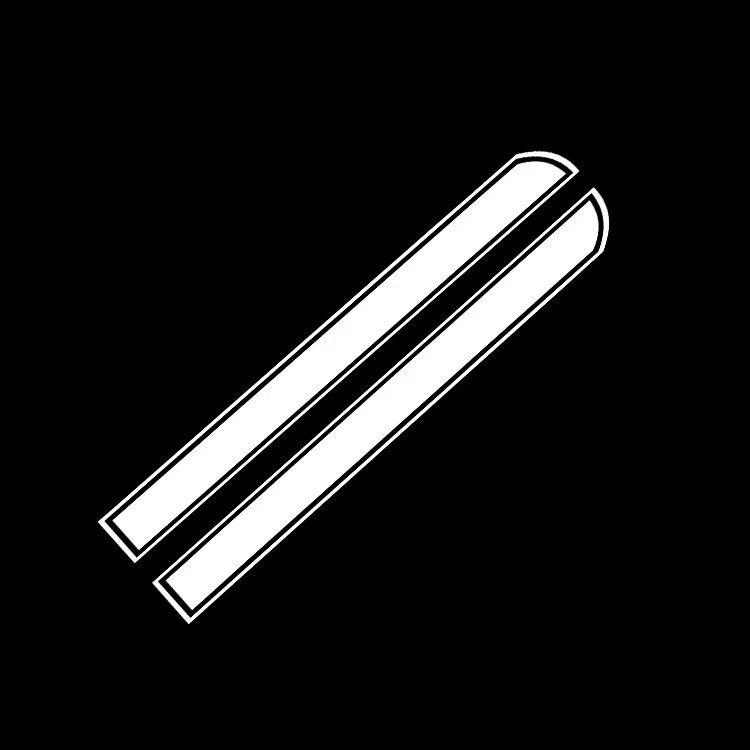 Racing Sports Stripe SUV Car Hood Body Bonnet Side Strips Vinyl Sticker Decal 2X - Image 3 of 4