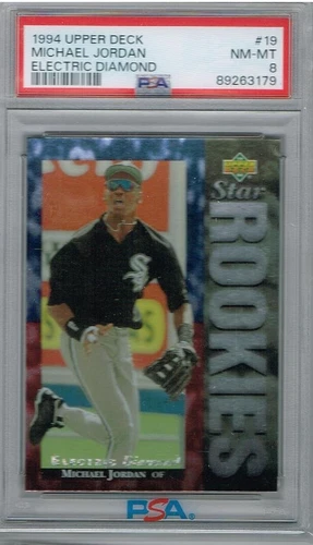 1994 Upper Deck Electric Diamond  19 Michael Jordan  RC  HOF  PSA 8  4858