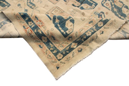 7x10 Ft Beige Fine Oriental Area Rug Afghan Hand Knotted Veg Dye Bedroom Rug - Picture 10 of 10