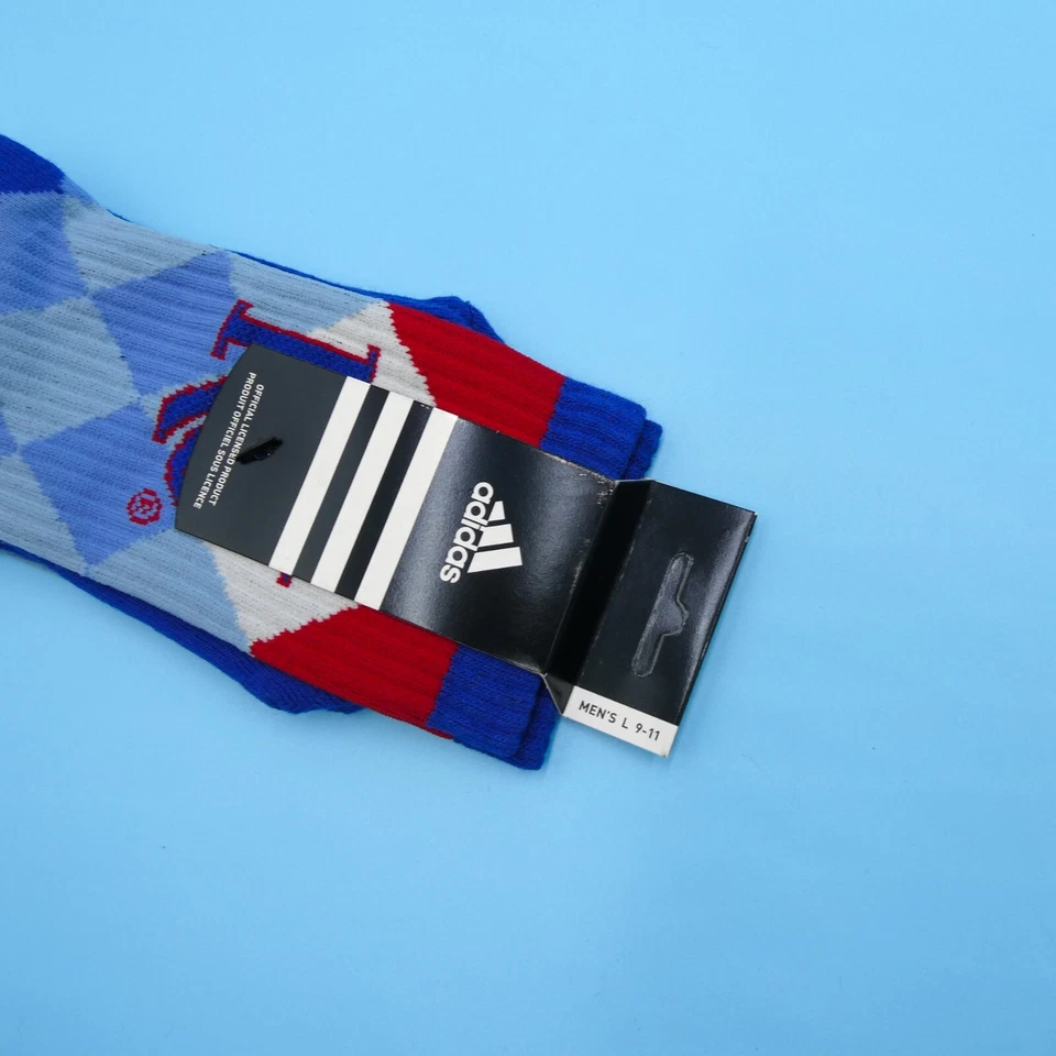 Kentucky Wildcats Crew Socks Mens Large Sz 9 - 11 Adidas Blue Diamond Mid Y2K - Image 3 of 3