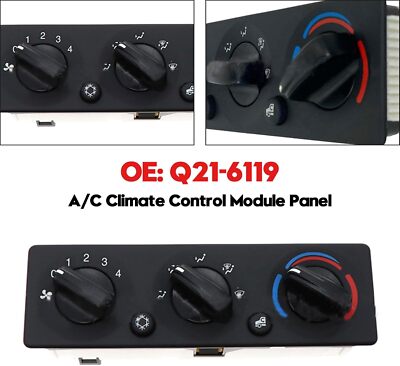 A/C Climate Control Module Panel Q21-6119 for Peterbilt Truck 