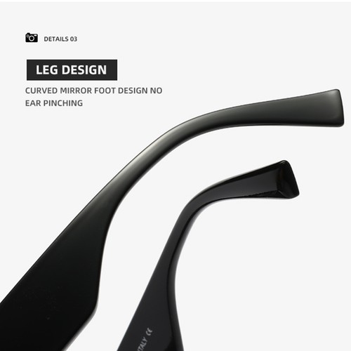 Retro Cateye Sunglasses Square Men Fashion Sun Shades Trendy Fashion elegance - Picture 6 of 9
