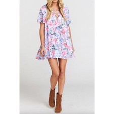 Show Me Your Mumu Kylie lace up dress floral size medium