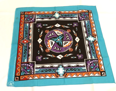 VTG. Wamcraft Bandana Native America Blue Southwest USA RN  display picture 1