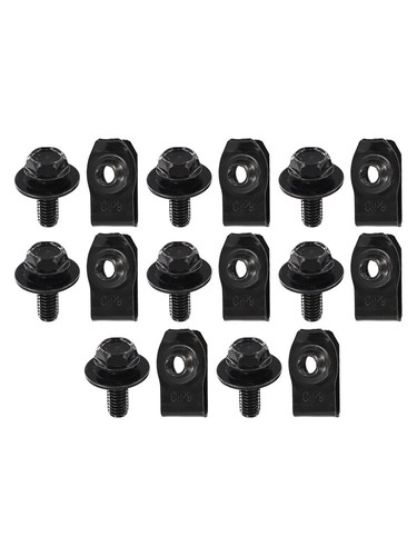 Schwarz Motor Unter Verbindungsmittel 10pcs Auto Teile Zubehör Befestigung - Afbeelding 10 van 12