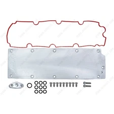 ICT Billet 551606LS; Low Profile Valley Pan w/Oil Pressure Sensor Port for GM LS