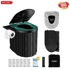 Upgraded Outdoor Portable Toilet   400 lbs, Hygienic Travel Solution for All