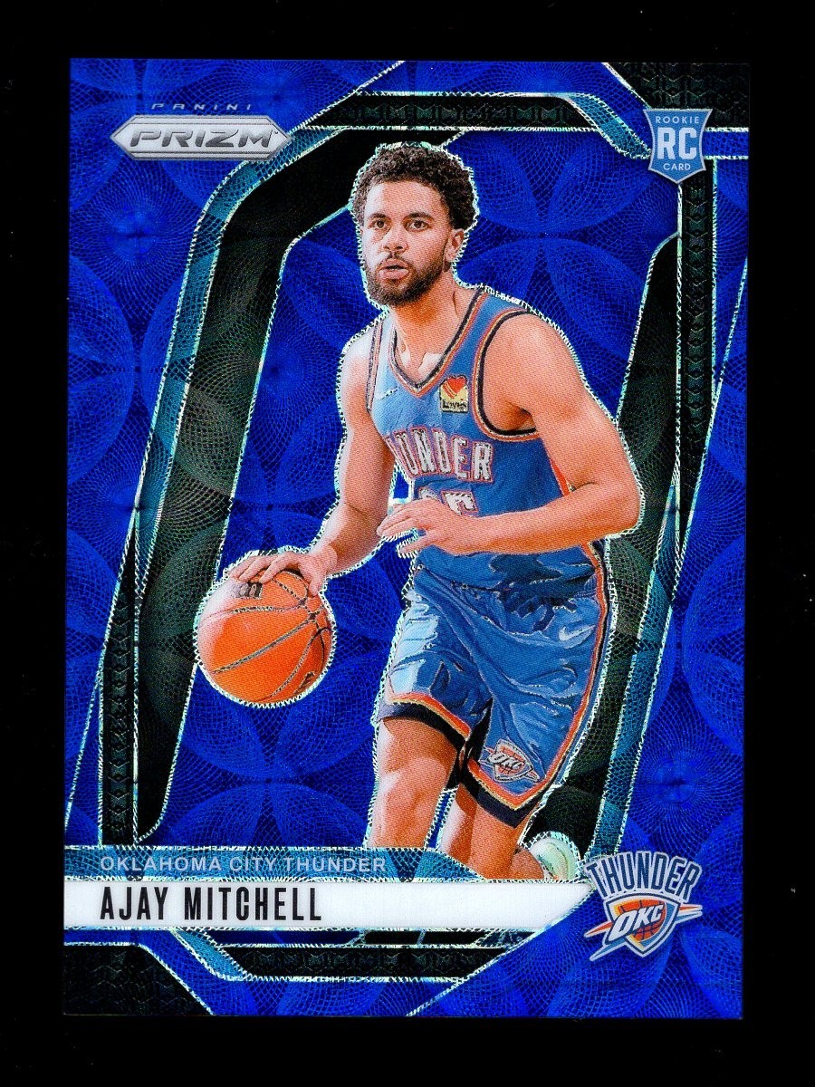 2024-25 PRIZM CHOICE BLUE #226 AJAY MITCHELL RC 2/49 THUNDER