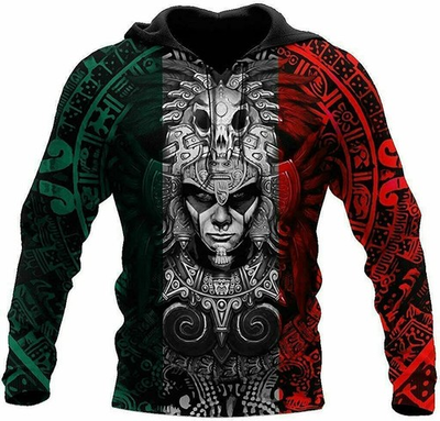 #ad Personalized Aztec Mexican Warrior Hoodie 3D Unisex Valentine Gift Best Price $39.99