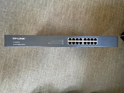 TP-Link TLSG1016 16-Port Gigabit Ethernet Unmanaged Switch Ears/PWR incl.