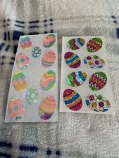 Vintage Sticker Lot Sandylion Hambly Easter Eggs