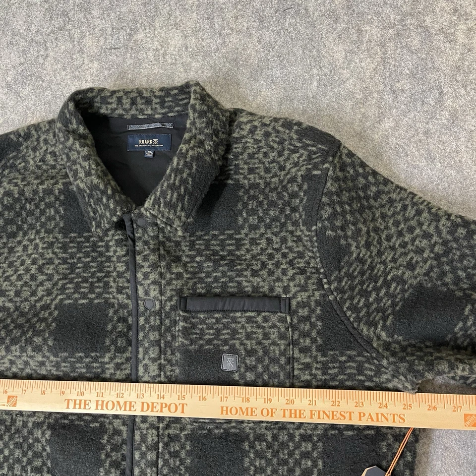 NWT Roark Ember Overshirt Jacket Mens XL Wool Blend Snap Button Aztec $149 MSRP - Image 4 of 4