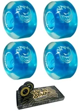 Spitfire Wheels Sapphire 90DU Skateboard Wheels - 56mm 90a + bearings