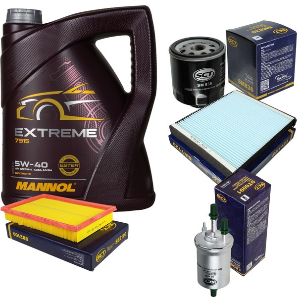 SCT Inspektionspaket 5L Mannol Extreme 5W-40 FüR Seat Ibiza III 1.4 16V Cordoba-image
