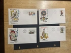 Mexico lot of 4 1973 FDC 1st day Covers Tourism  Sonora Tlancala Oaxaca Baja Cal