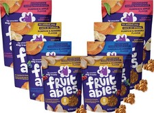 Fruitables Baked Dog Treats Variety Pack of 8 (Pumpkin & Apple, Banana, Blueberr