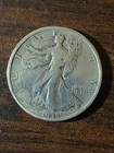 1935 p walking liberty silver half dollar a very fine coin . plus a surprise