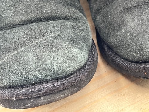 UGG Classic Winter Schneestiefel Damen Gr. 6 / EU36 schwarz Wildleder bequem zum Überziehen - Bild 7 von 12