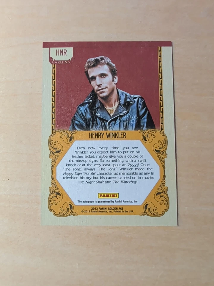 Firmas históricas de la Edad de Oro 2013 #hnr Henry Winkler (Fonz - días felices) Foto 2 de 2