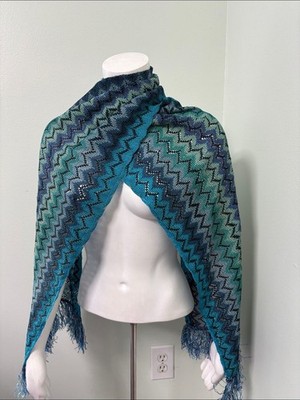 Missoni blue scarf