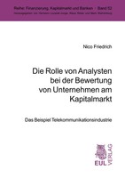 Nico Friedrich | Die Rolle Von Analysten Bei Der Bewertung Von Unternehmen Am...
