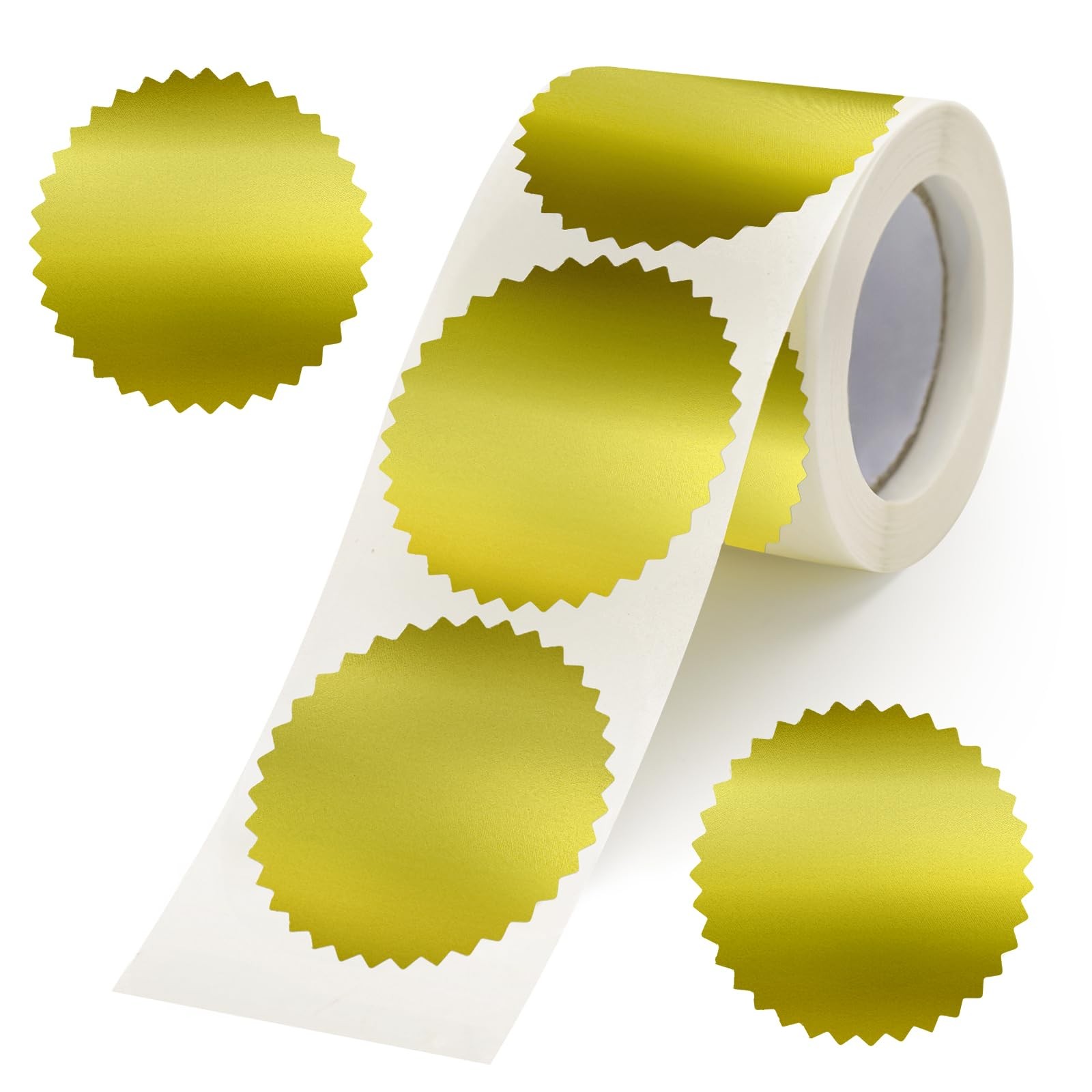 Embossing Stickers 300Pcs 2'' Gold Foil Seals Stickers for Certificates Self ...