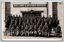 Argyll & Sutherland Highlanders NAAFI British Army Navy WWII RPPC Postcard