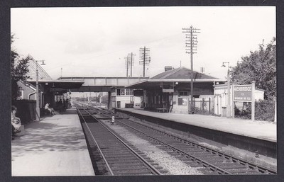Somerset Sedgemoor Burnham HIGHBRIDGE (WEST) GWR Bahnhof 1964 Foto