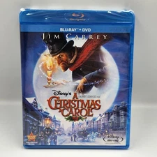 Disney A Christmas Carol Blu-ray + DVD 2-Disc Set Jim Carrey Sealed Combo Pack