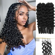 14 Inch 60g Burmese Curly Crochet Human Hair Feather Crochet Human Hair Pre-Sepa