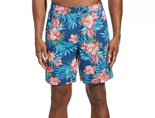 Kirkland Signature Men's Stretch Swim Shorts, Blue, Size XL