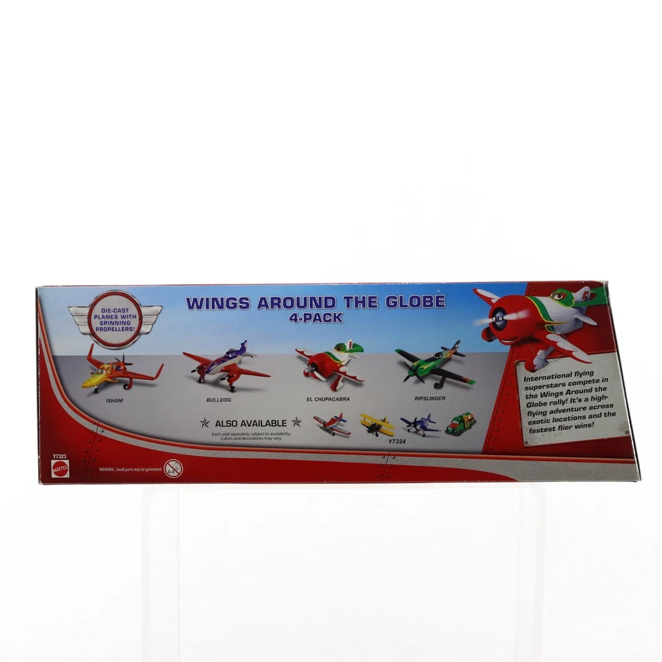 Disney Planes Wings Around The Globe 4-Pack Chupacabra, Ripslinger, Ishani NIP - Image 2 of 4